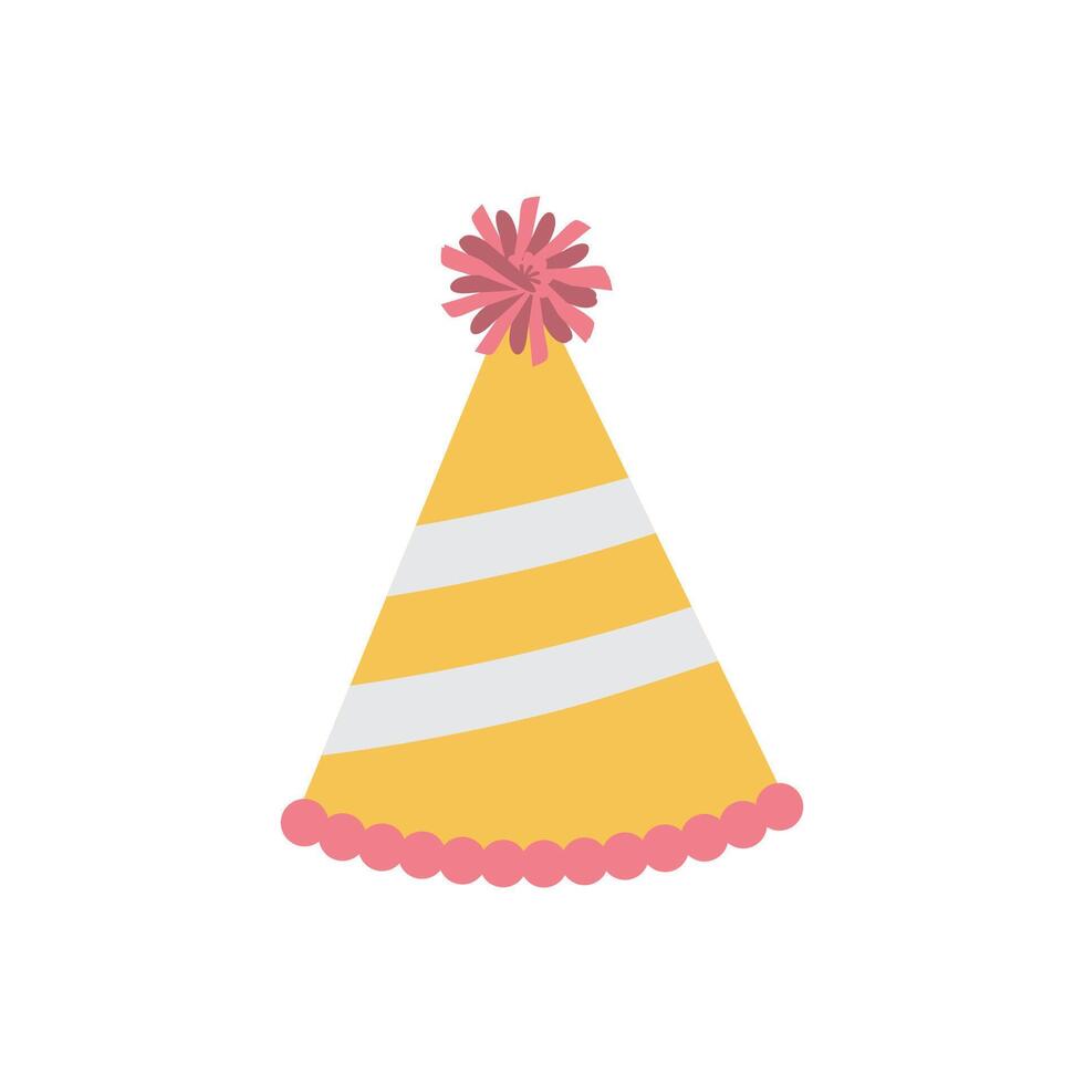 Colorful Party Hat Design for Celebrations vector