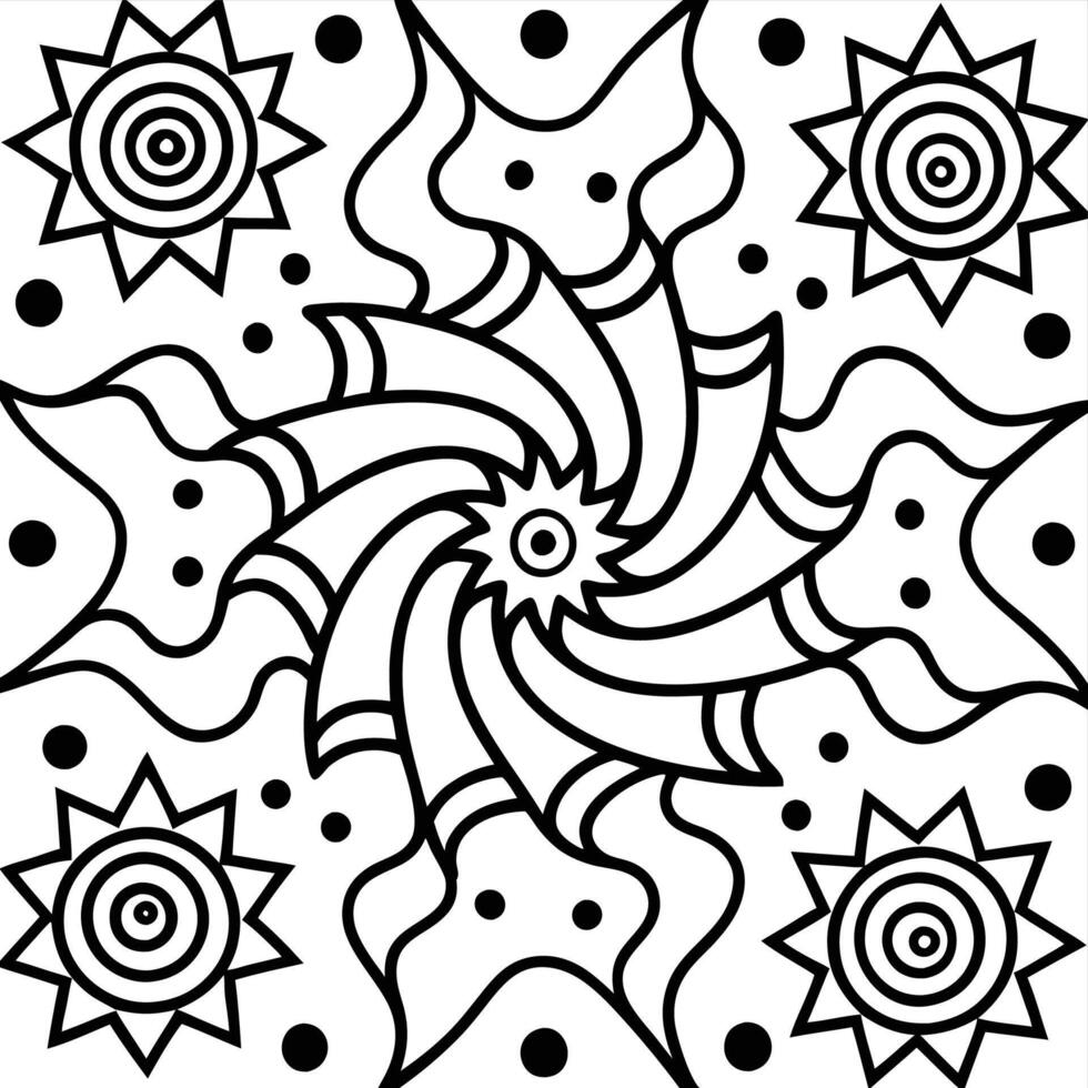 Intricate Mandala and Floral Patterns for Coloring Fun vector