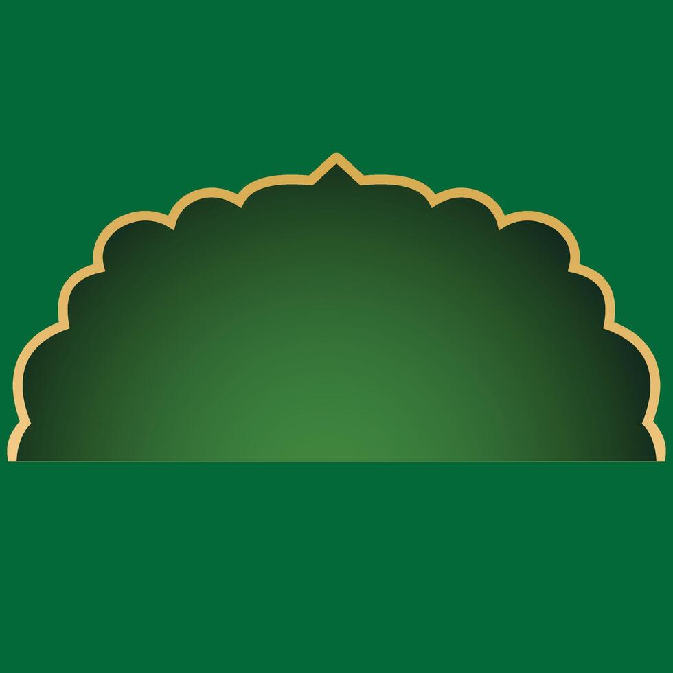 Modern Ramadan Kareem Background with Gold and Green Gradient vector