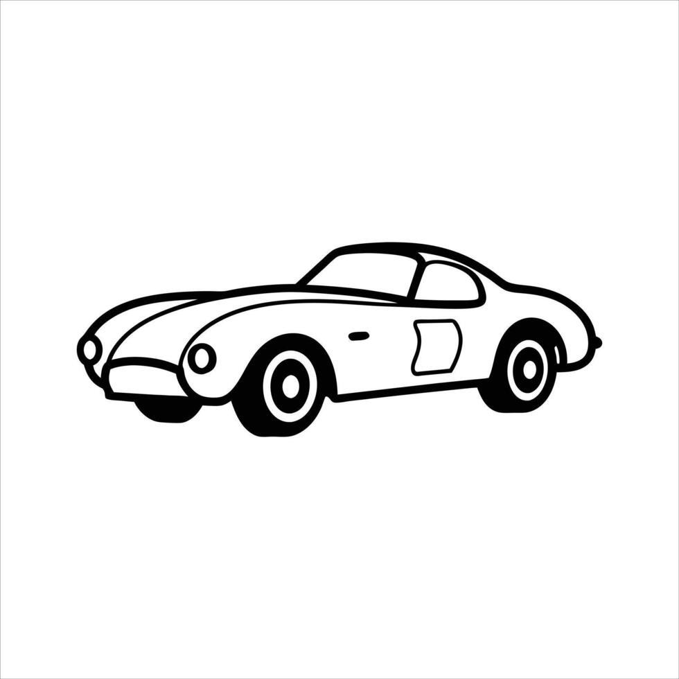 Minimalist Car Icon Line Art VectorFree and Premium Options vector