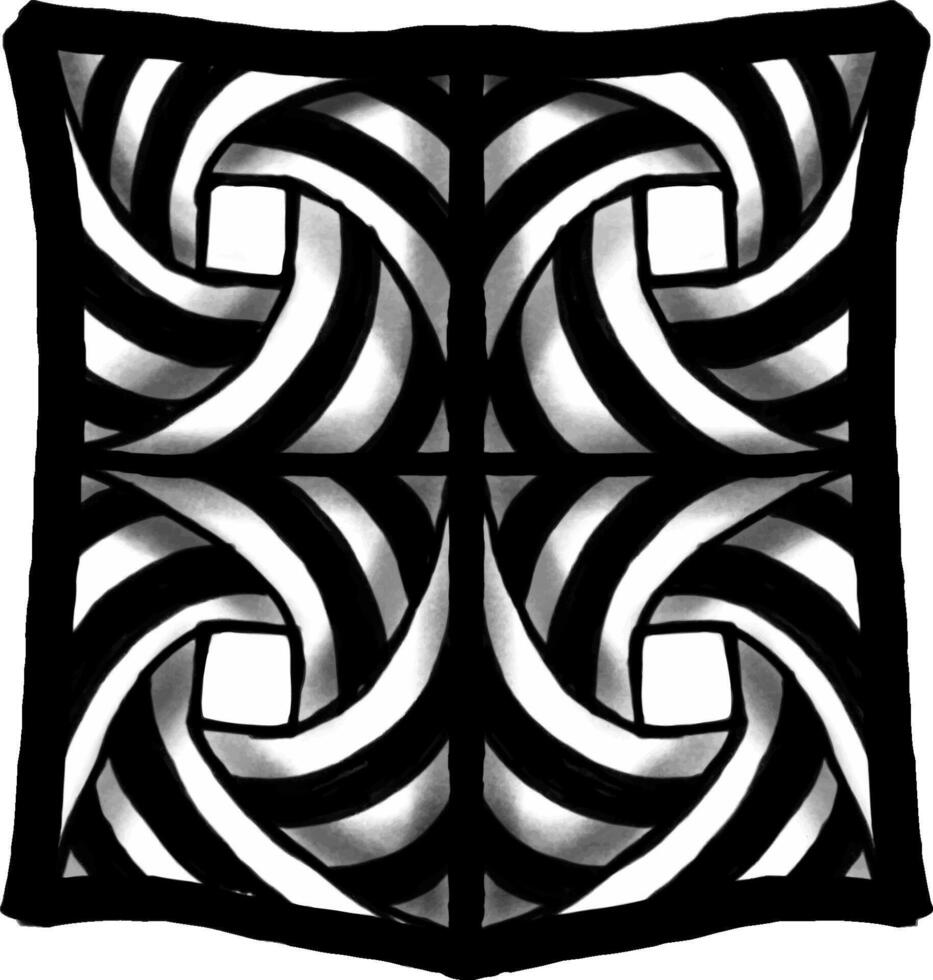 Abstract Woven Illustration vector