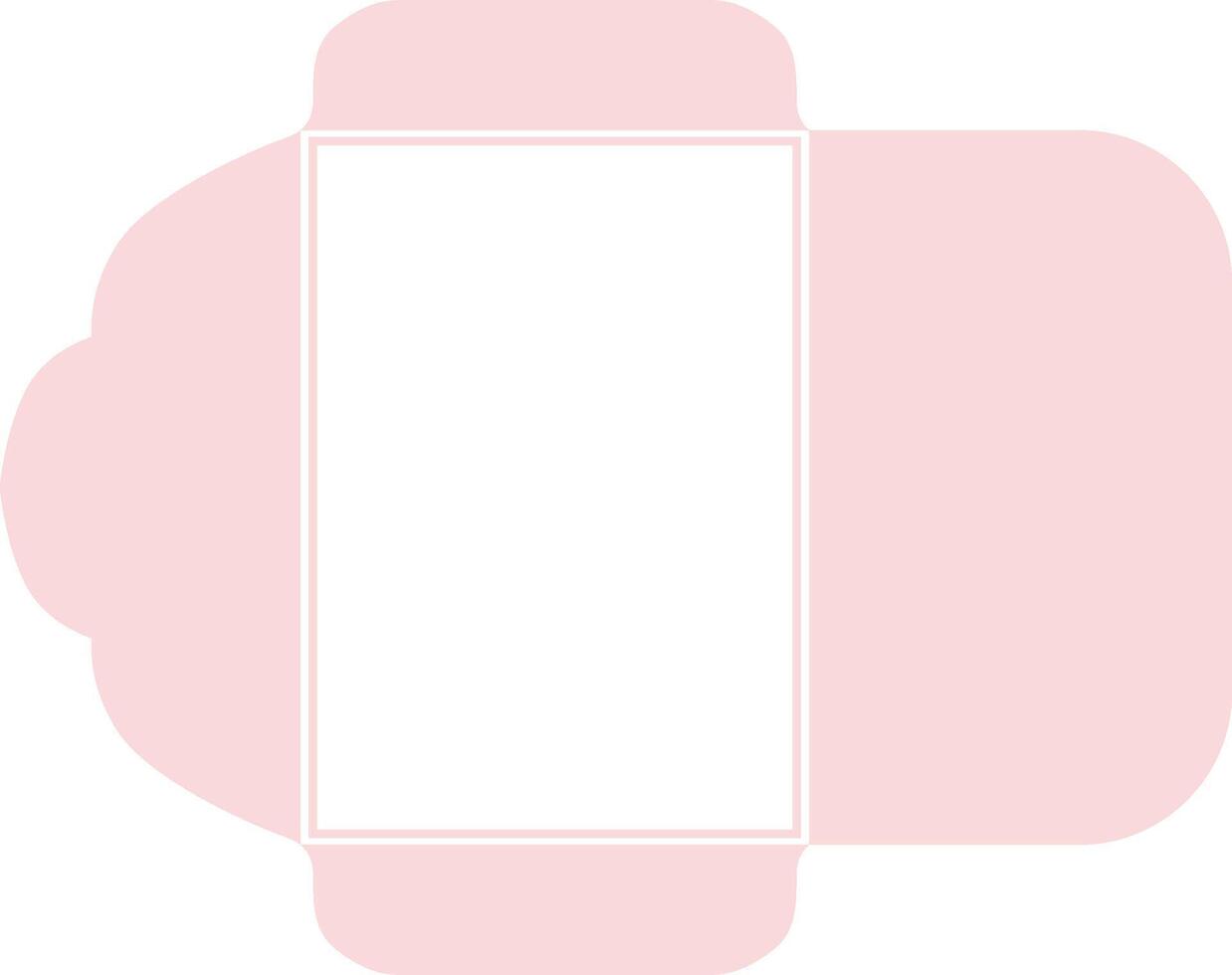 Pink Pastel-Themed Envelope Design for a Modern Look vector