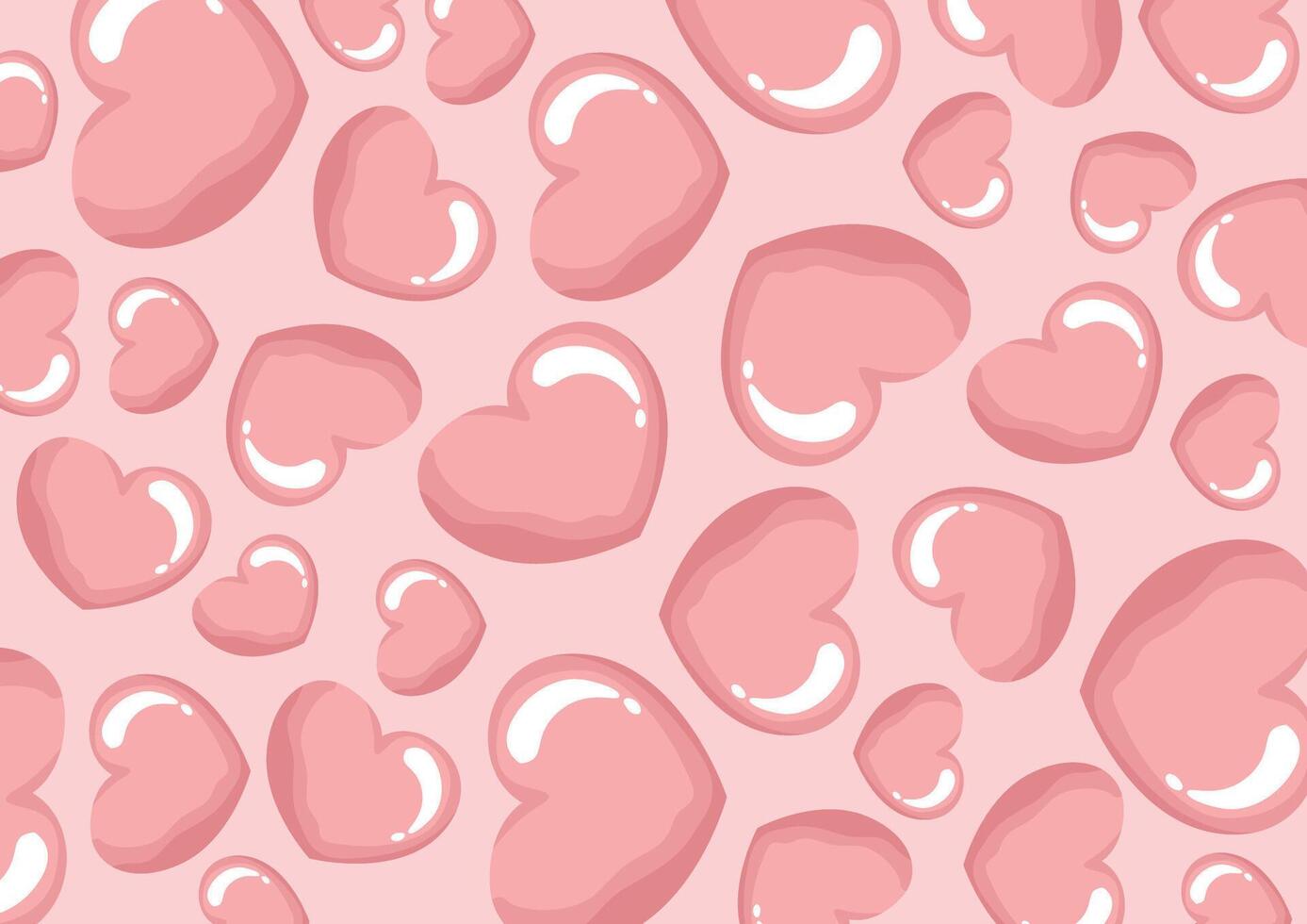 Sophisticated Pink Background with Valentine Love Pattern Motif vector