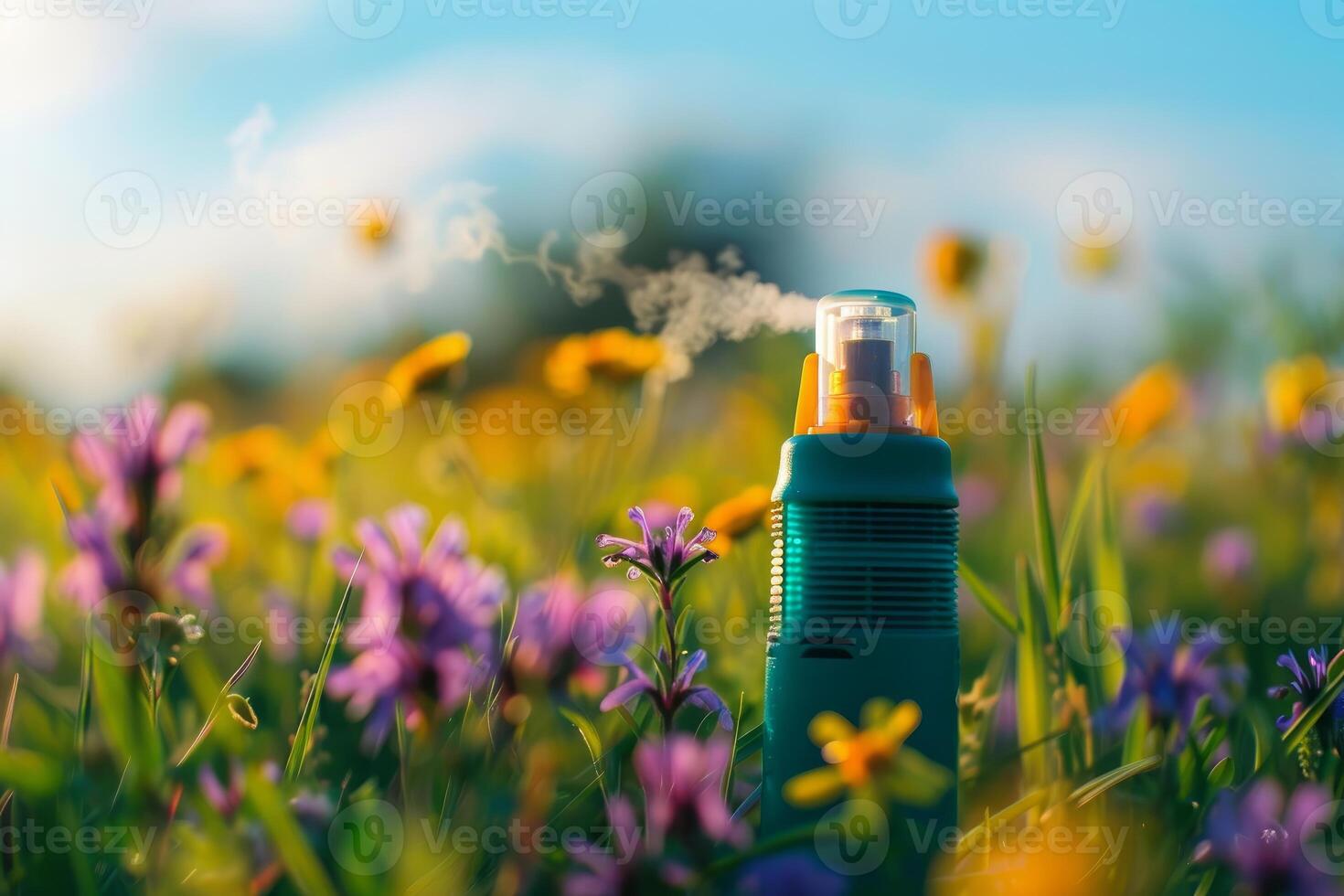 Electronic mosquito repellent device using heat and scent diffusing repellent photo