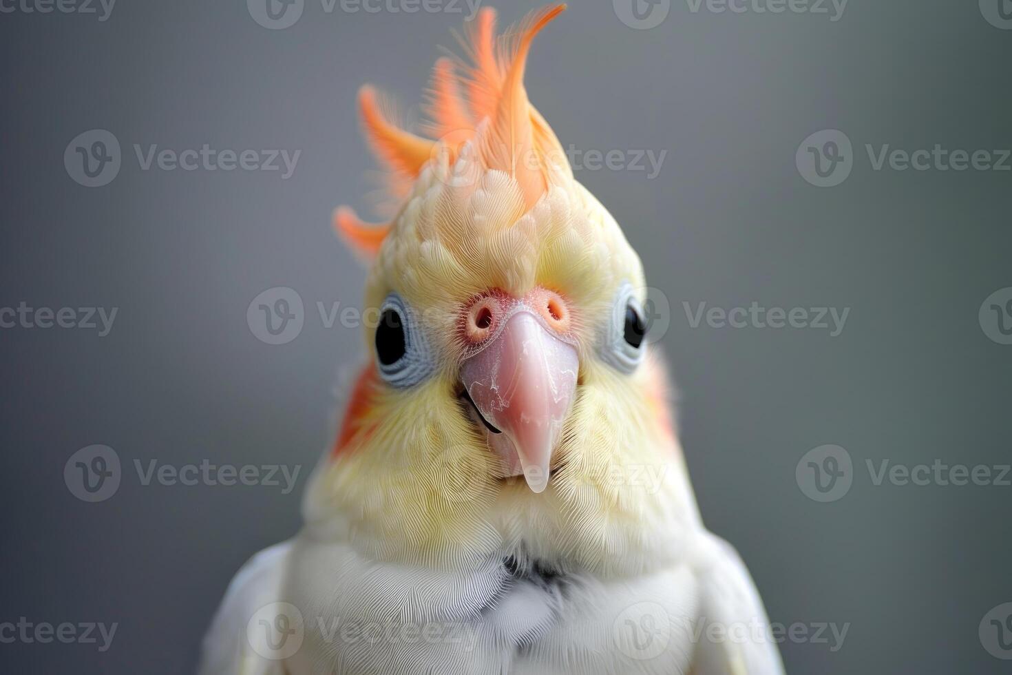 Cockatiel parrot showing its plumage and crest photo