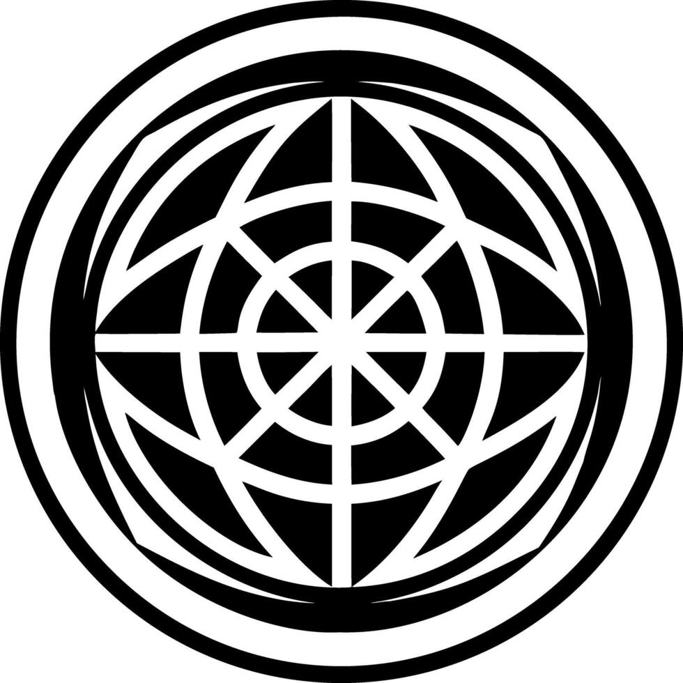 A glyph style icon of earth symbol vector
