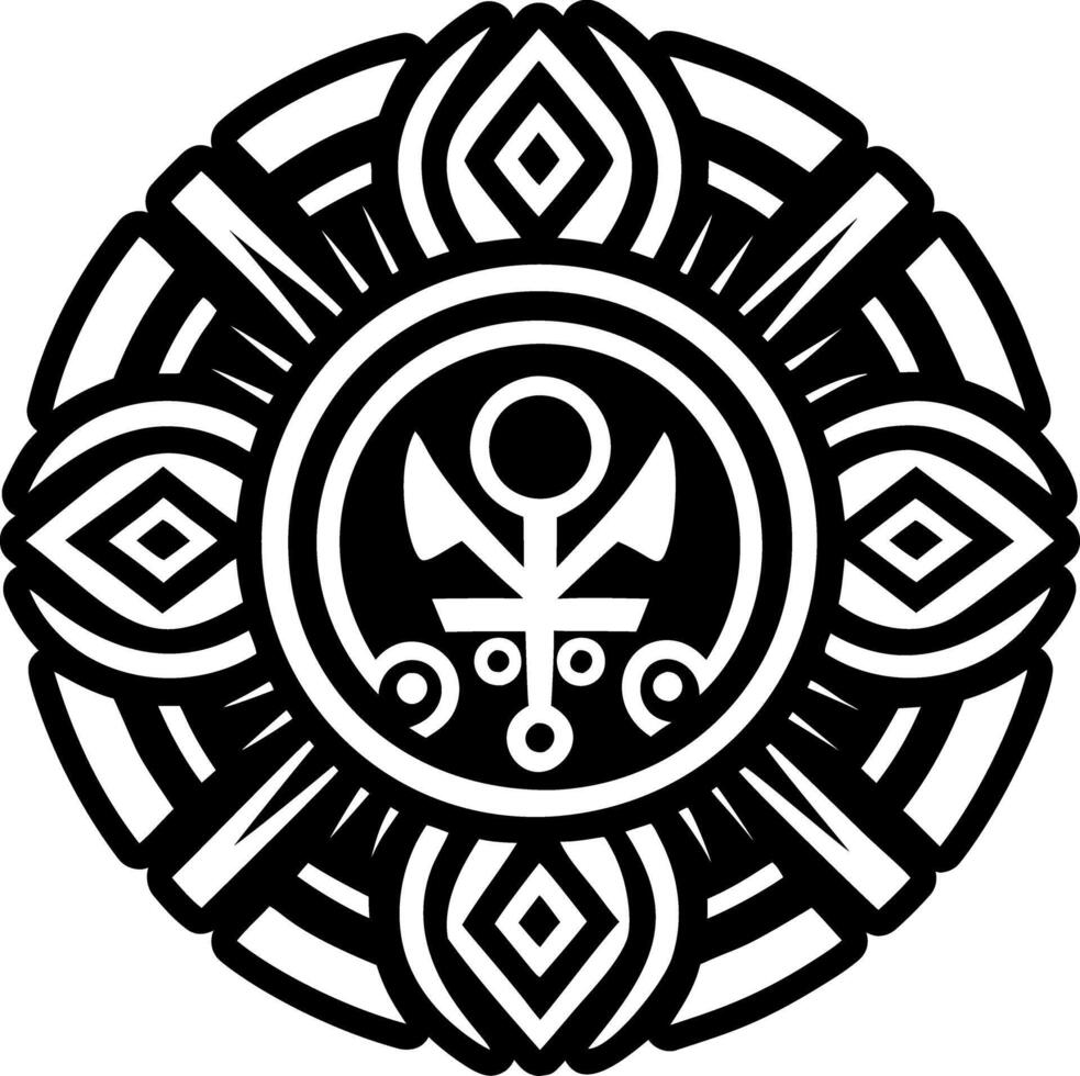 Adinkra artwork icon in glyph style vector