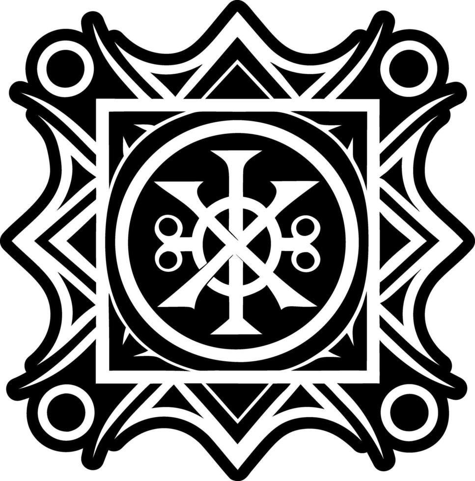 A glyph style icon of tarot symbol vector