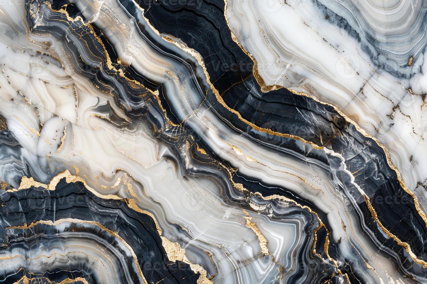Luxurious marble texture with golden veins creating a stunning design photo