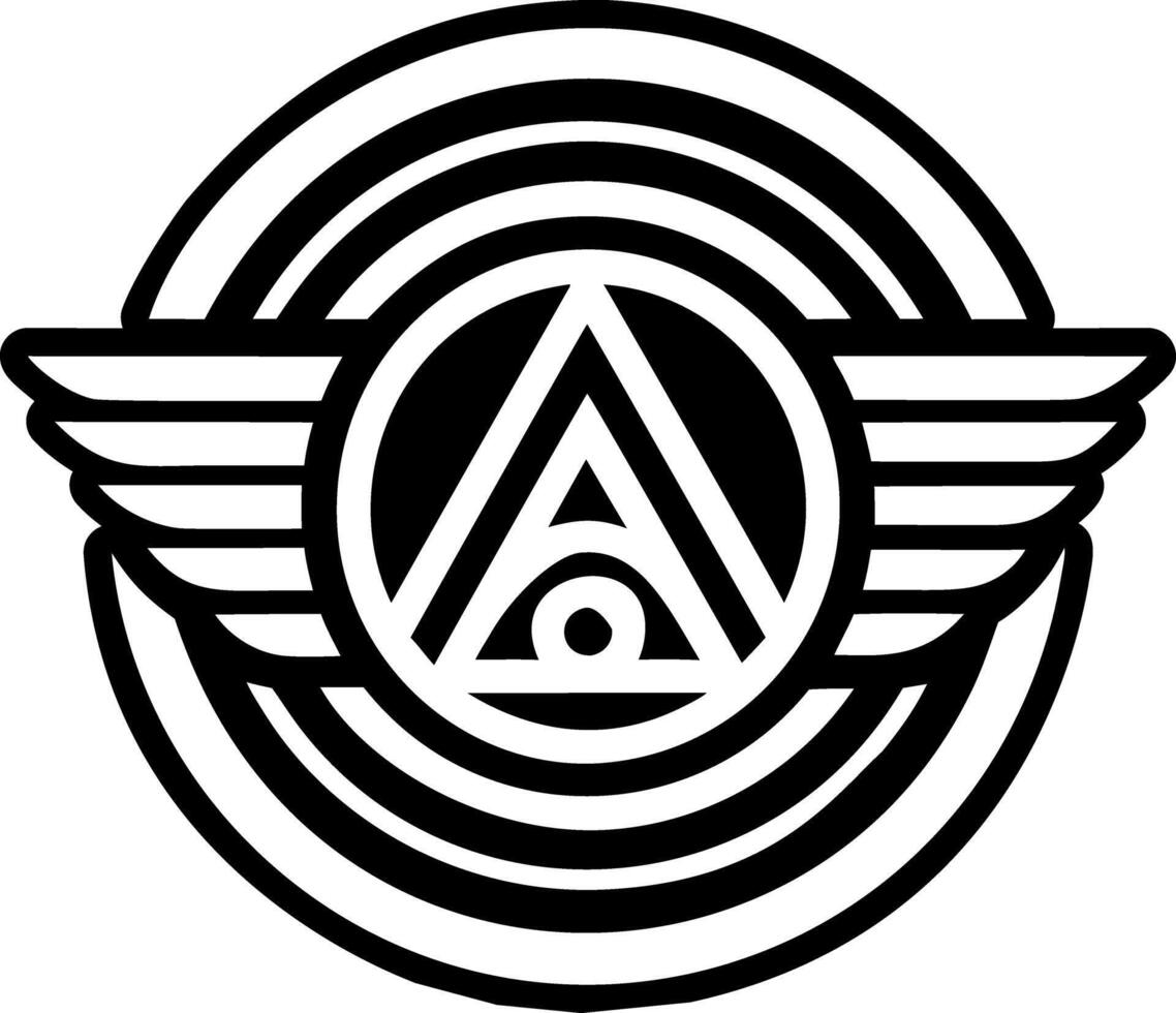 Solid style icon representing the air sign vector