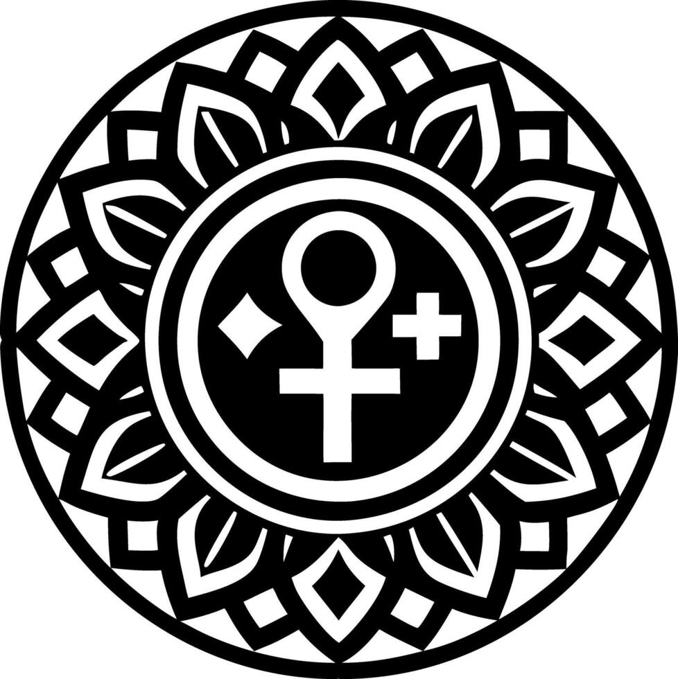A glyph style icon depicting fertility symbol vector