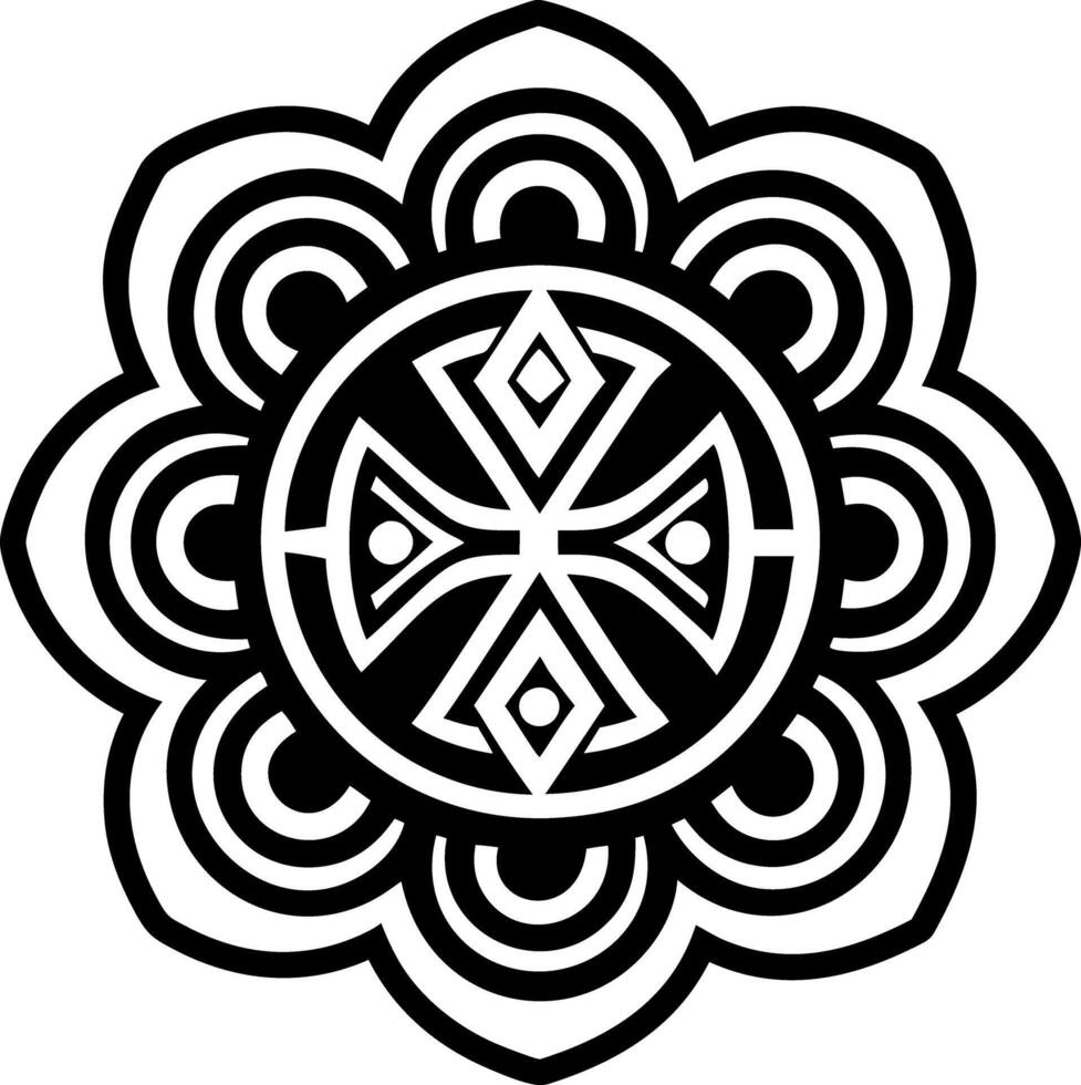 A glyph style icon of nyame dua symbol vector