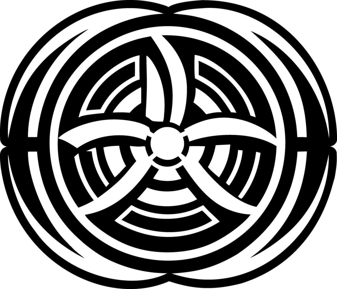 Filled icon depicting the air symbol vector