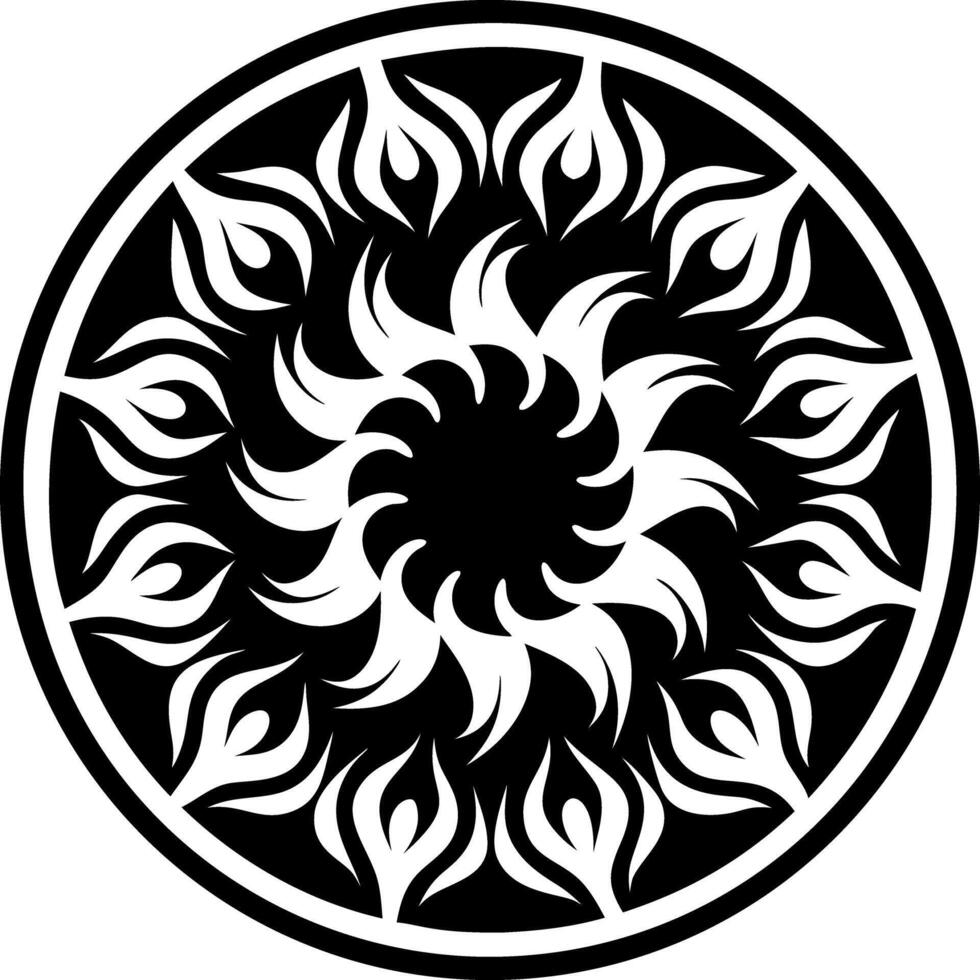 A glyph style icon depicting fire symbol vector