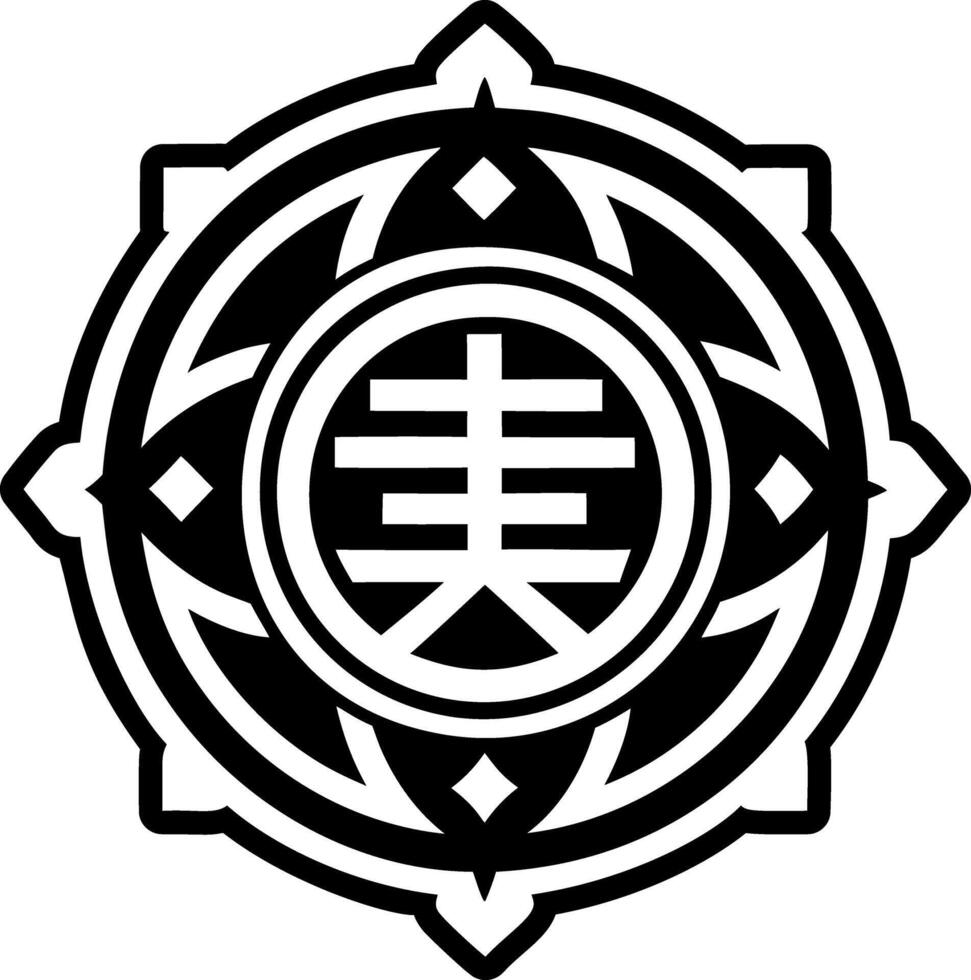 Som Onyankopon symbol icon in glyph style vector