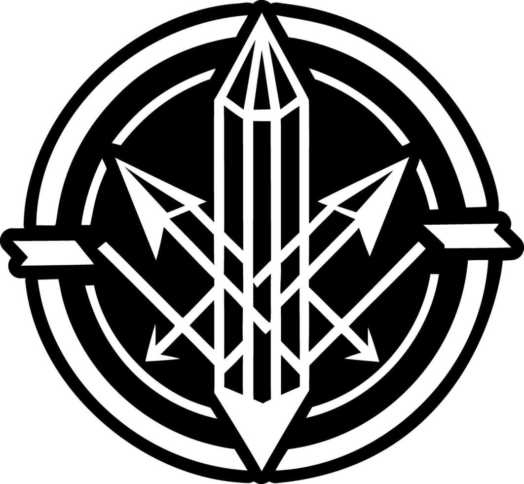 Solid style icon of a mystical crystal vector