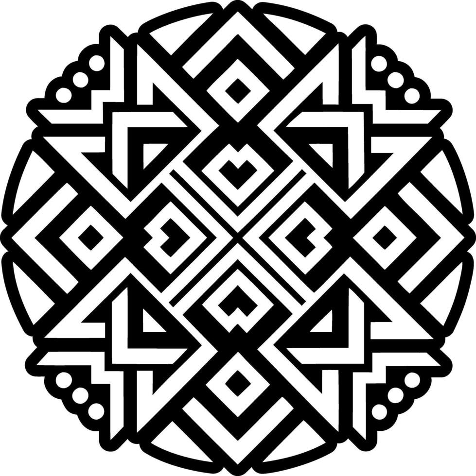 A glyph icon of geometric soul symbol vector