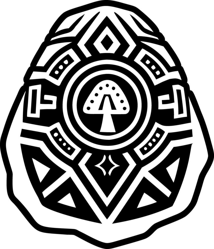 A glyph style icon of beautiful painted rock vector