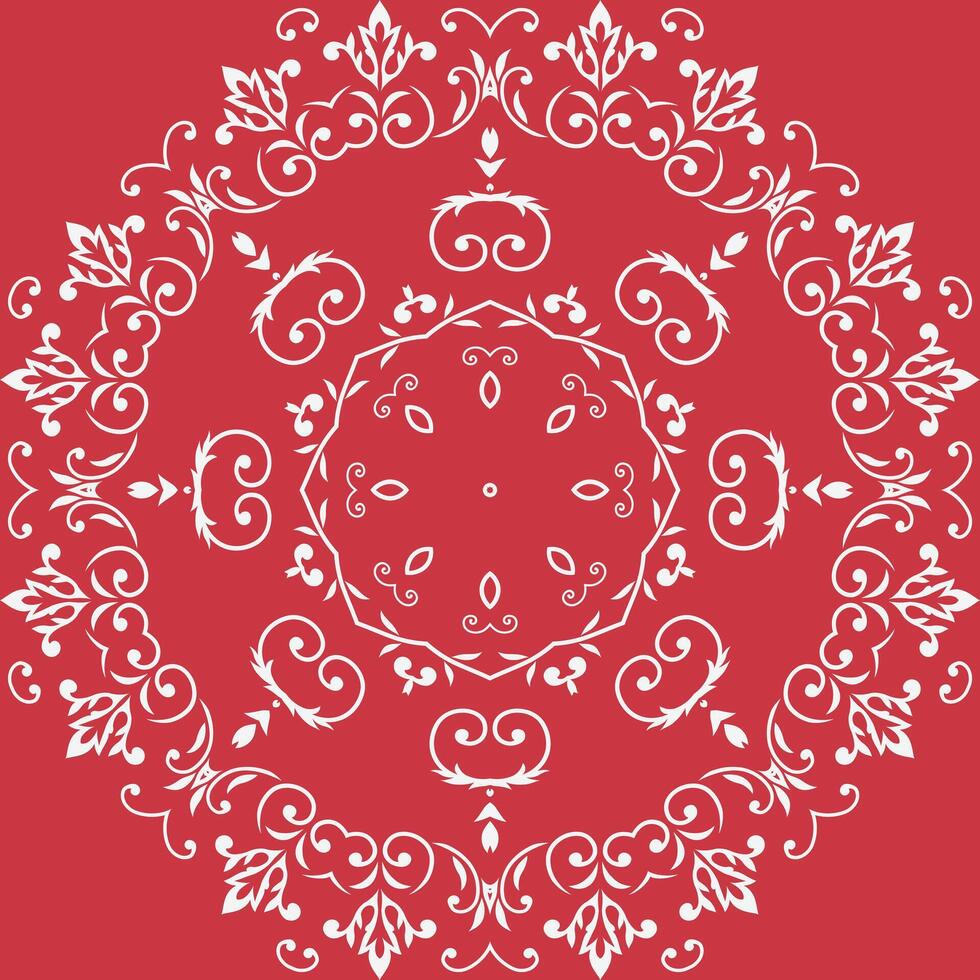 Damask Floral Patterns Kuwait Seamless Ethnic Pattern Folk Embroidery, Aztec Ornament Print. Design for Carpet, Wallpaper, Clothing, Wrapping, Fabric vector