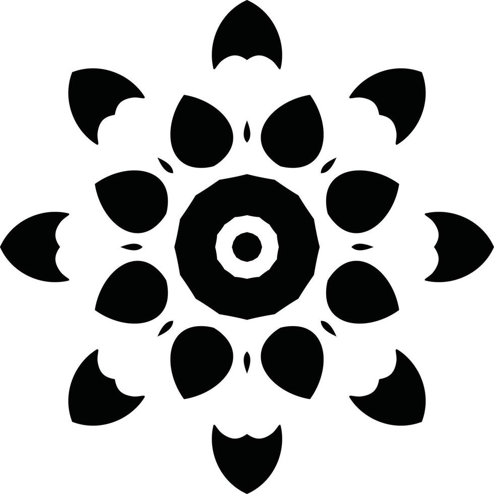Coloring Book Vibrant Mandala Art Circular Pattern in the Form of a Mandala Decorative Ornament in Ethnic Oriental Style. vector