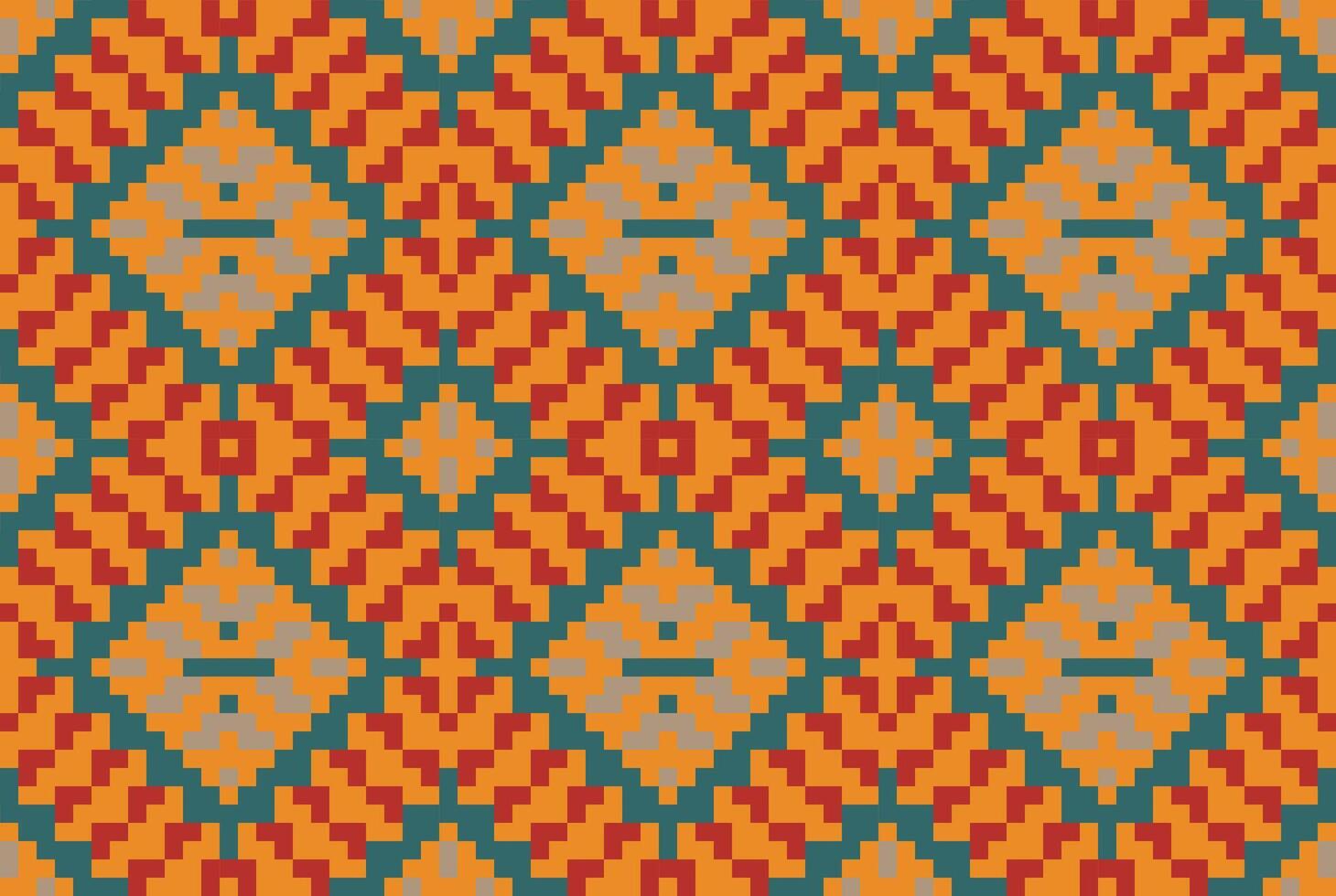 Geometric Pattern Islamic Geometric Pattern Backgroundfolk Embroidery, Aztec Geometric Ornament Print. Design for Carpet, Wallpaper, Clothing, Wrapping, Fabric vector
