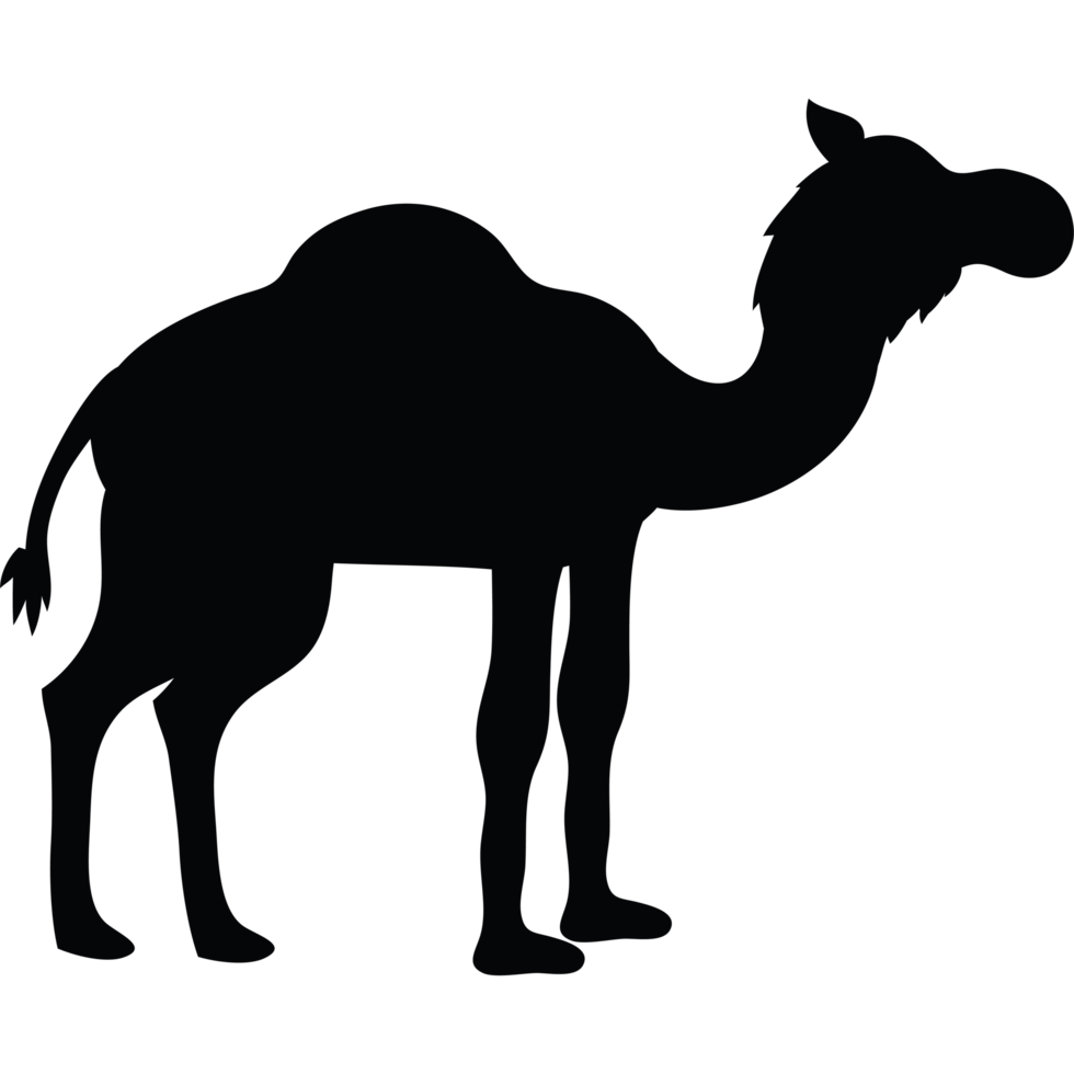 A camel silhouette icon isolated png