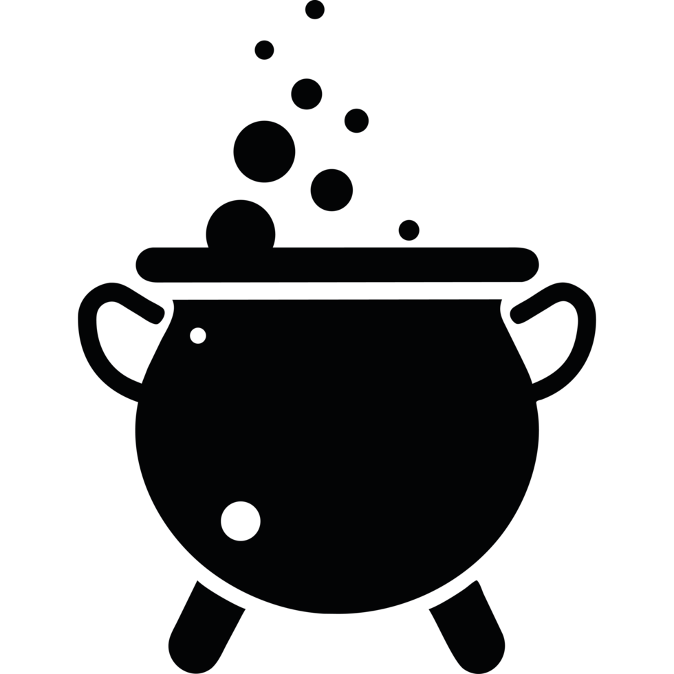 Cauldron with bubbles halloween png