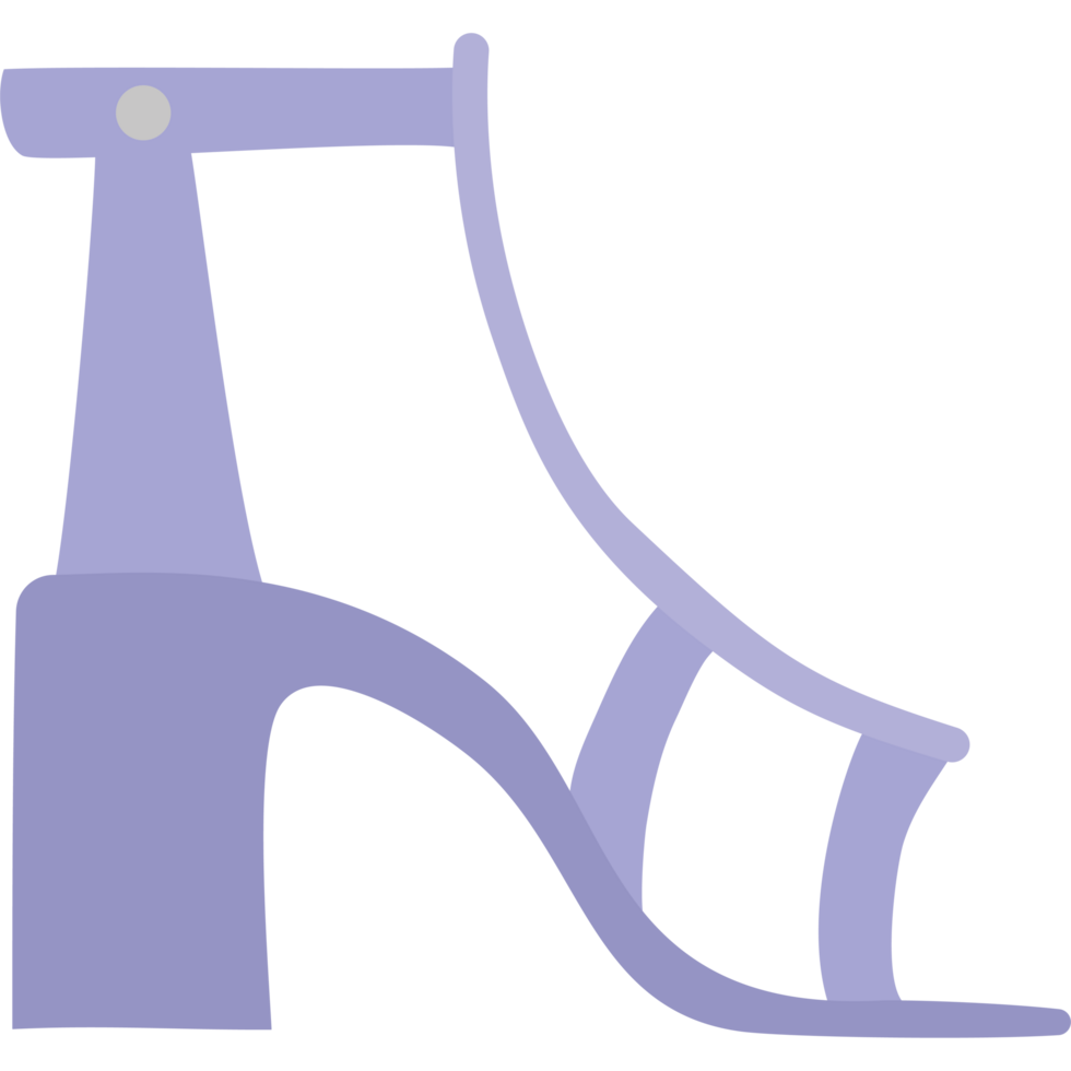 Woman shoes icon isolated png
