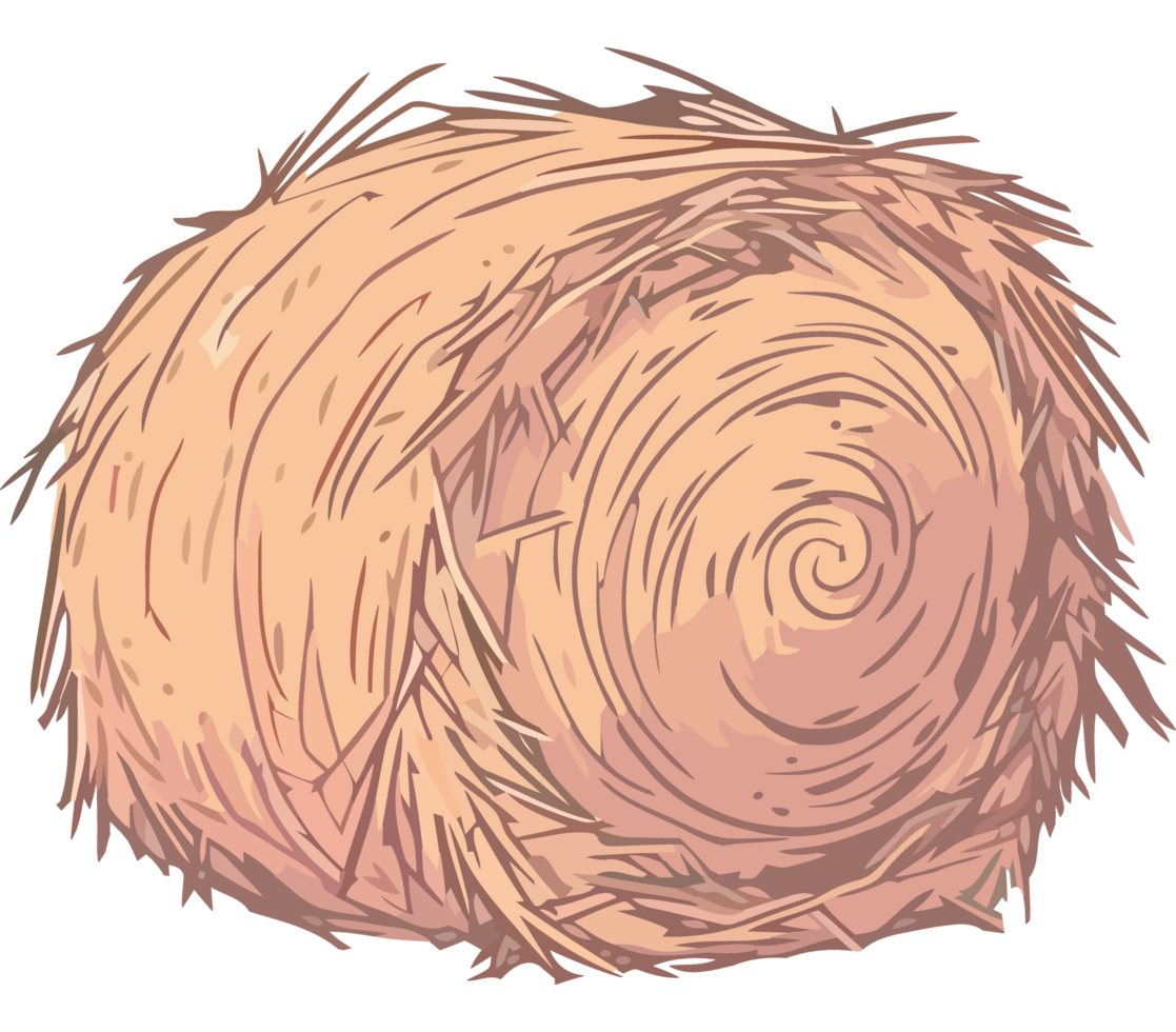 lot of straw and hay icon isolated png