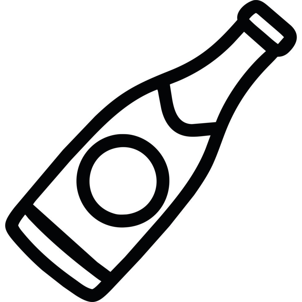 A bottle of wine icon isolated png
