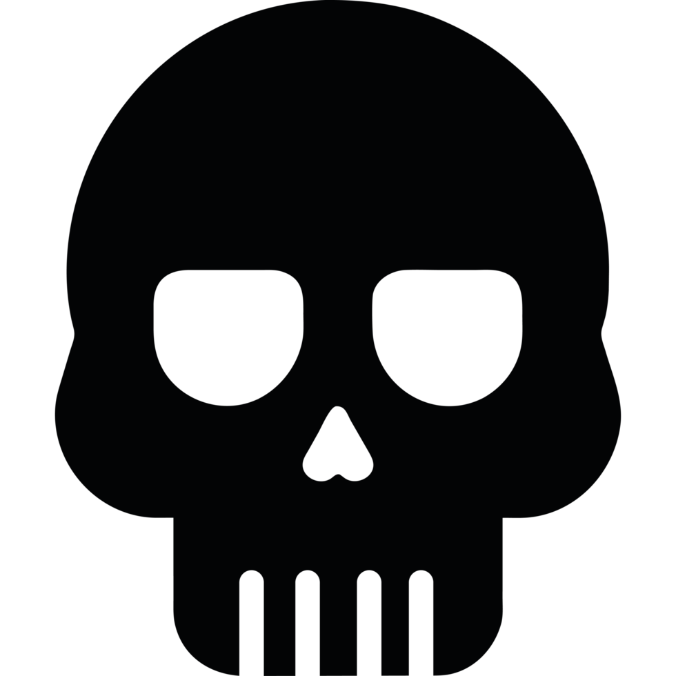 A skull icon isolated png