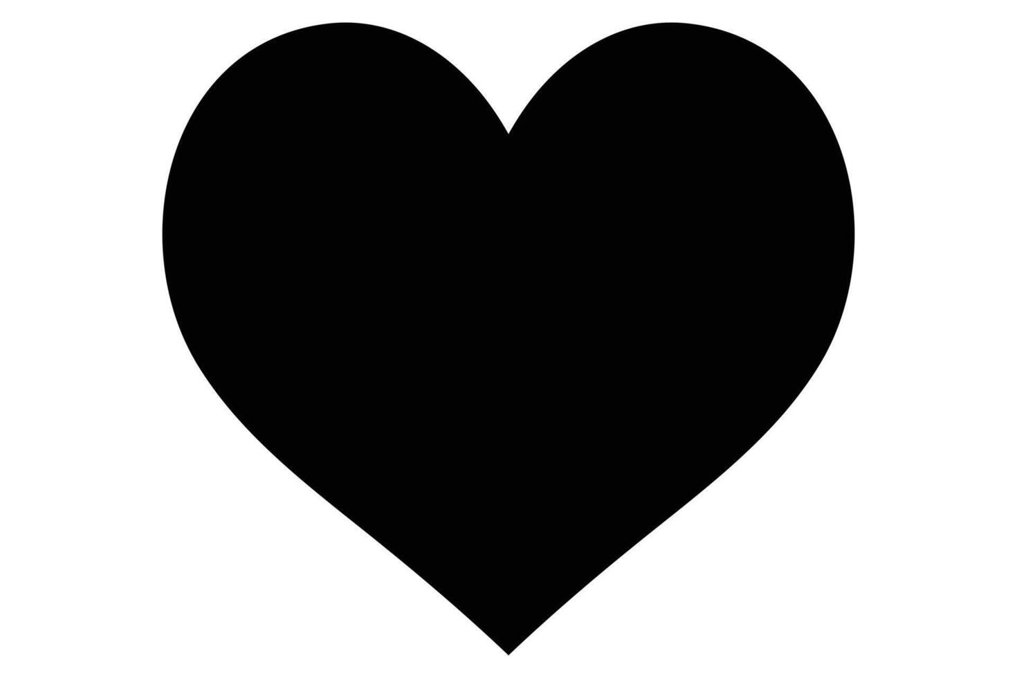 Elegant heart silhouette icon crescent-inspired design vector