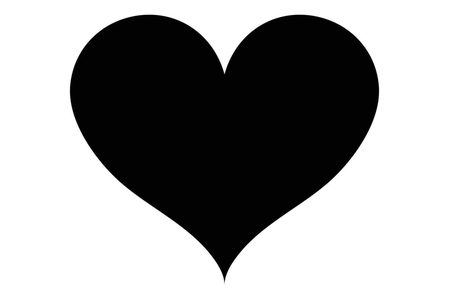 Heart crescent shape icon elegant design vector
