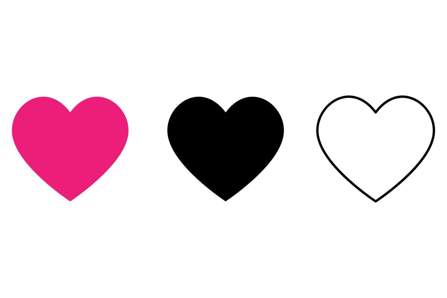 Heart icon silhouette clean design illustration vector