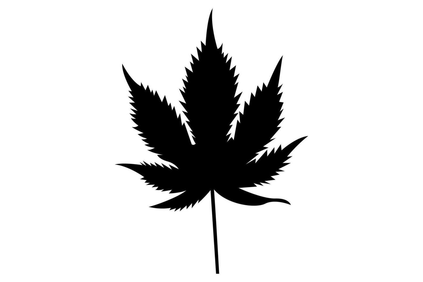 Leaf outline icon set vector