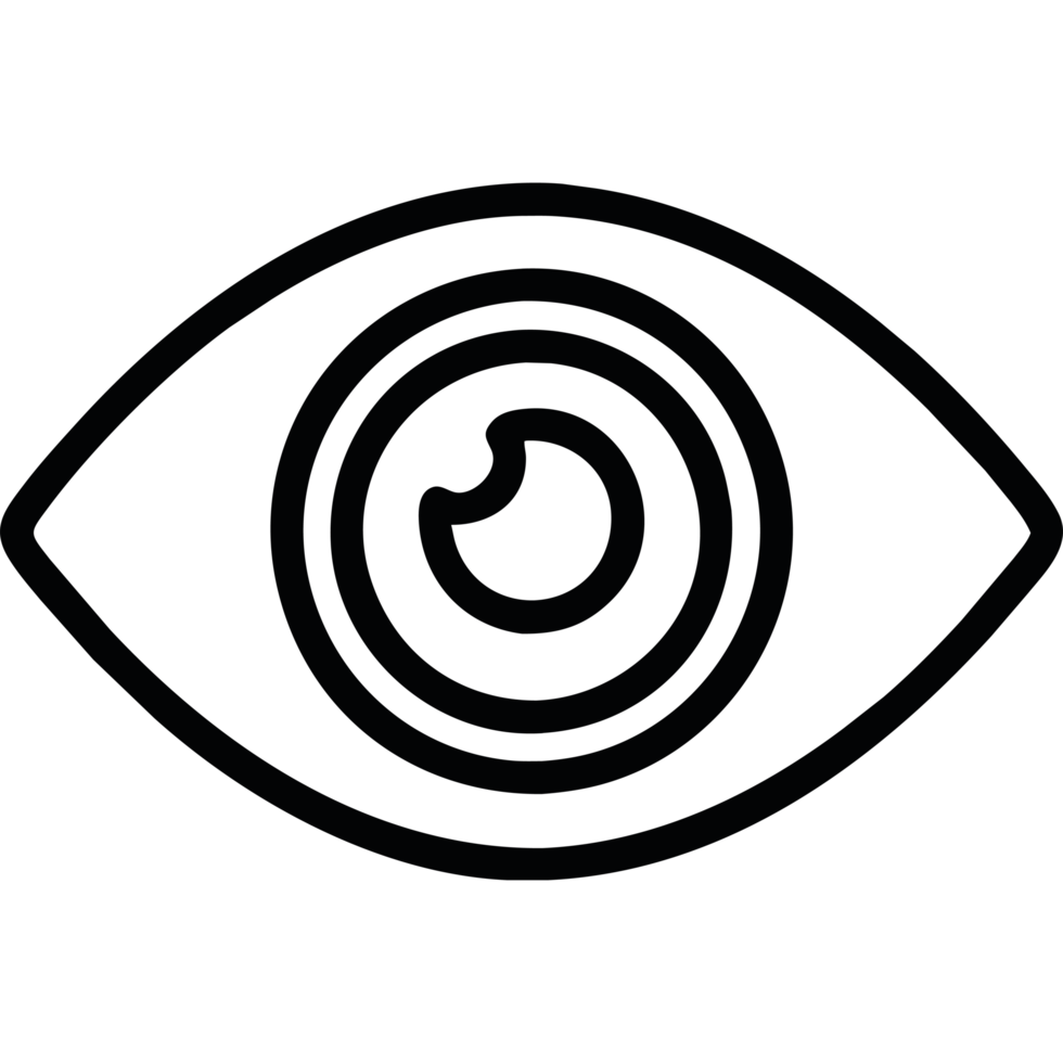 An eye icon isolated png