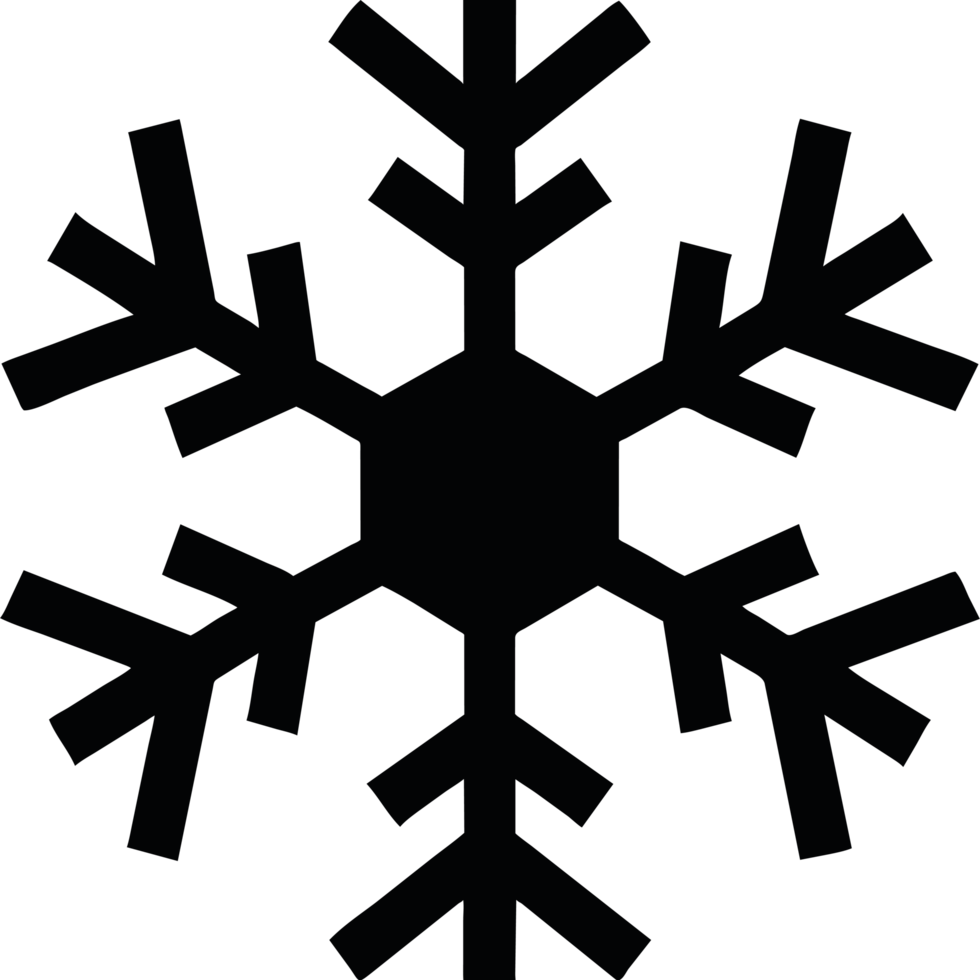 A snowflake icon isolated png