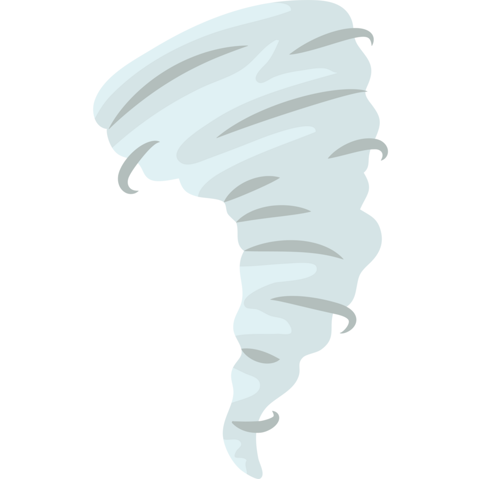 A cartoon tornado icon isolated png