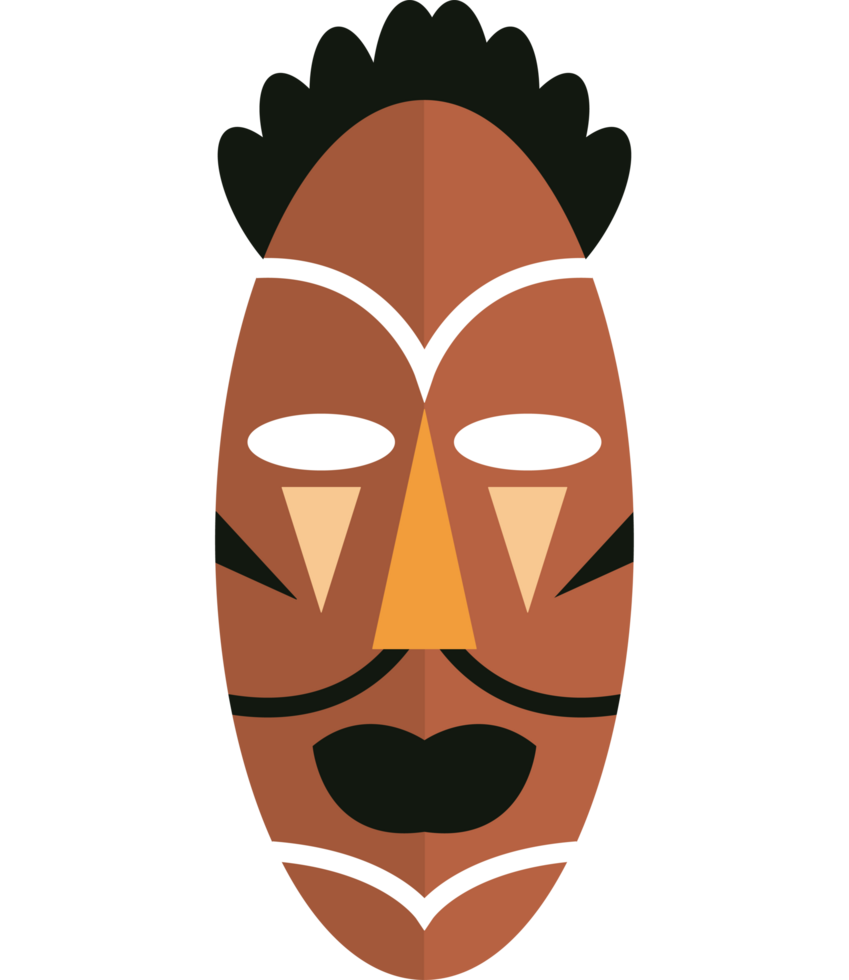 A cartoon mask icon isolated png