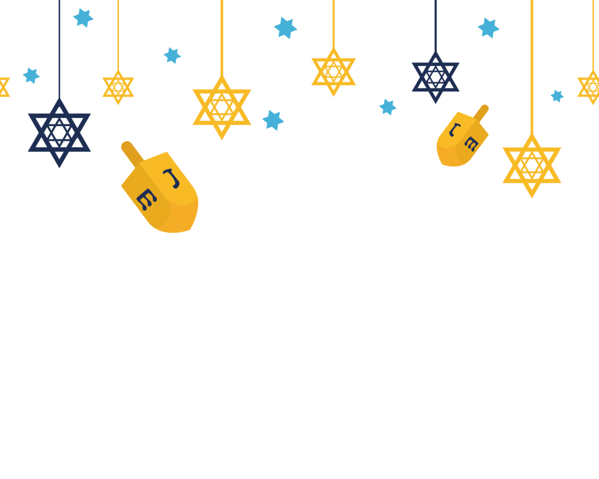 An illustration of a star of david hanging from a string icon design png