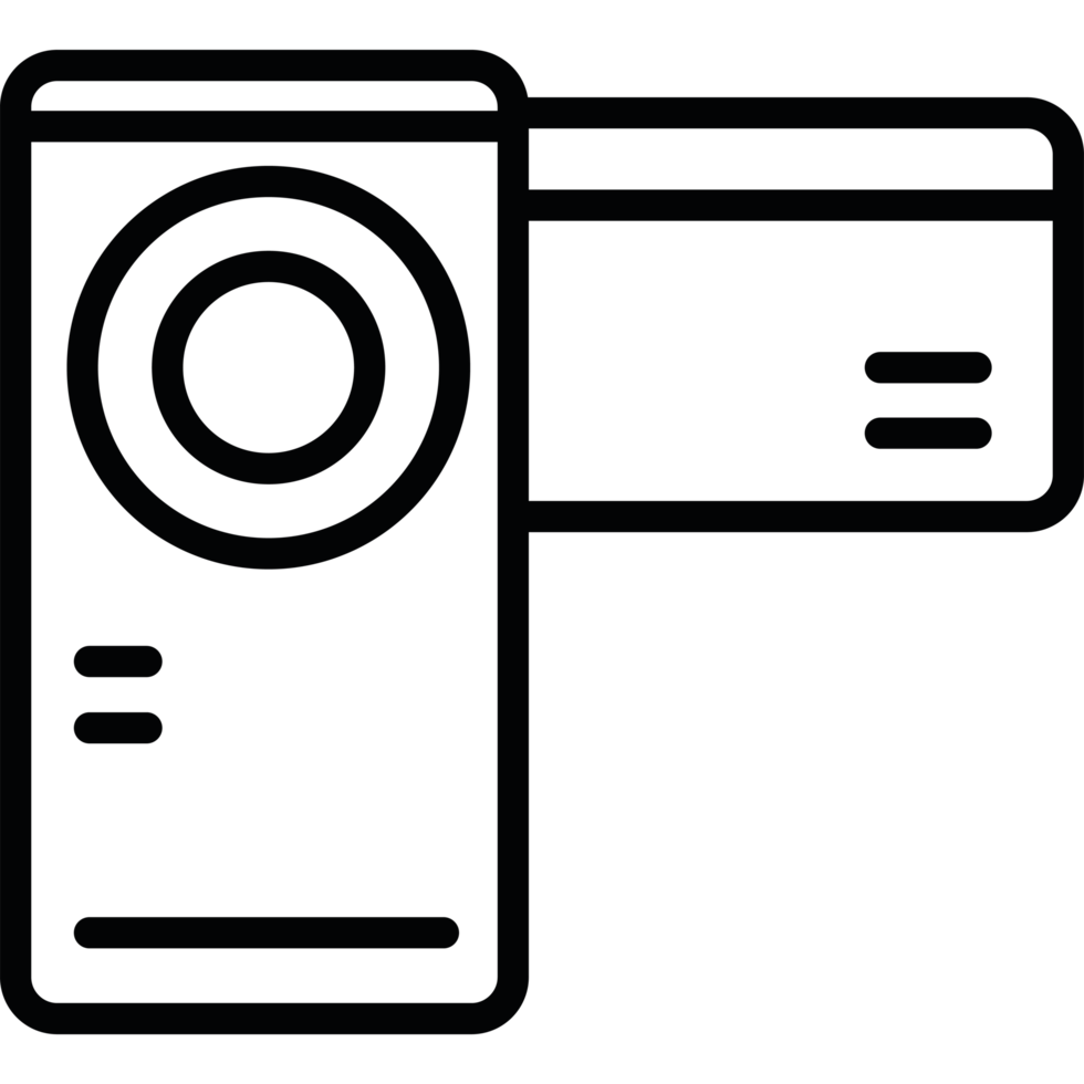 Movie camera icon isolated png