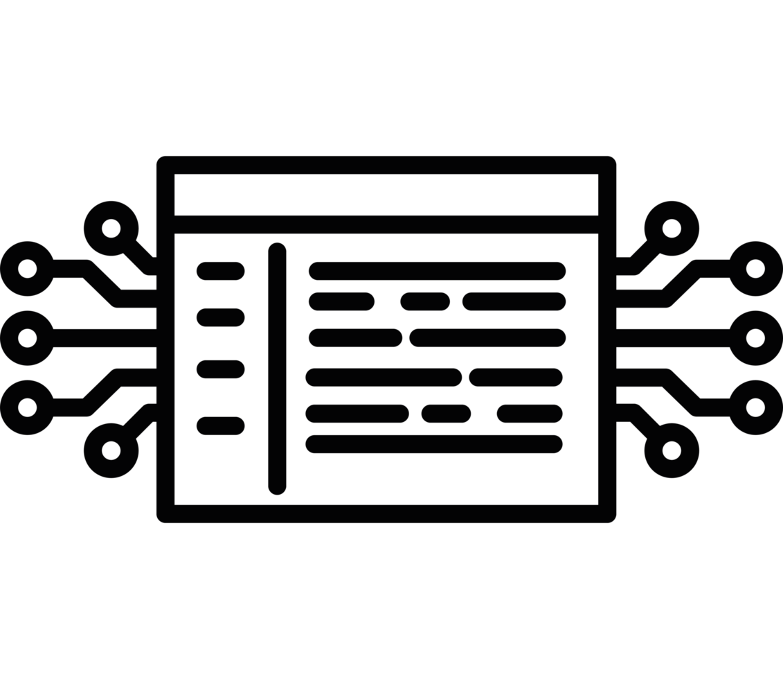 ai technology chip icon design isolated png