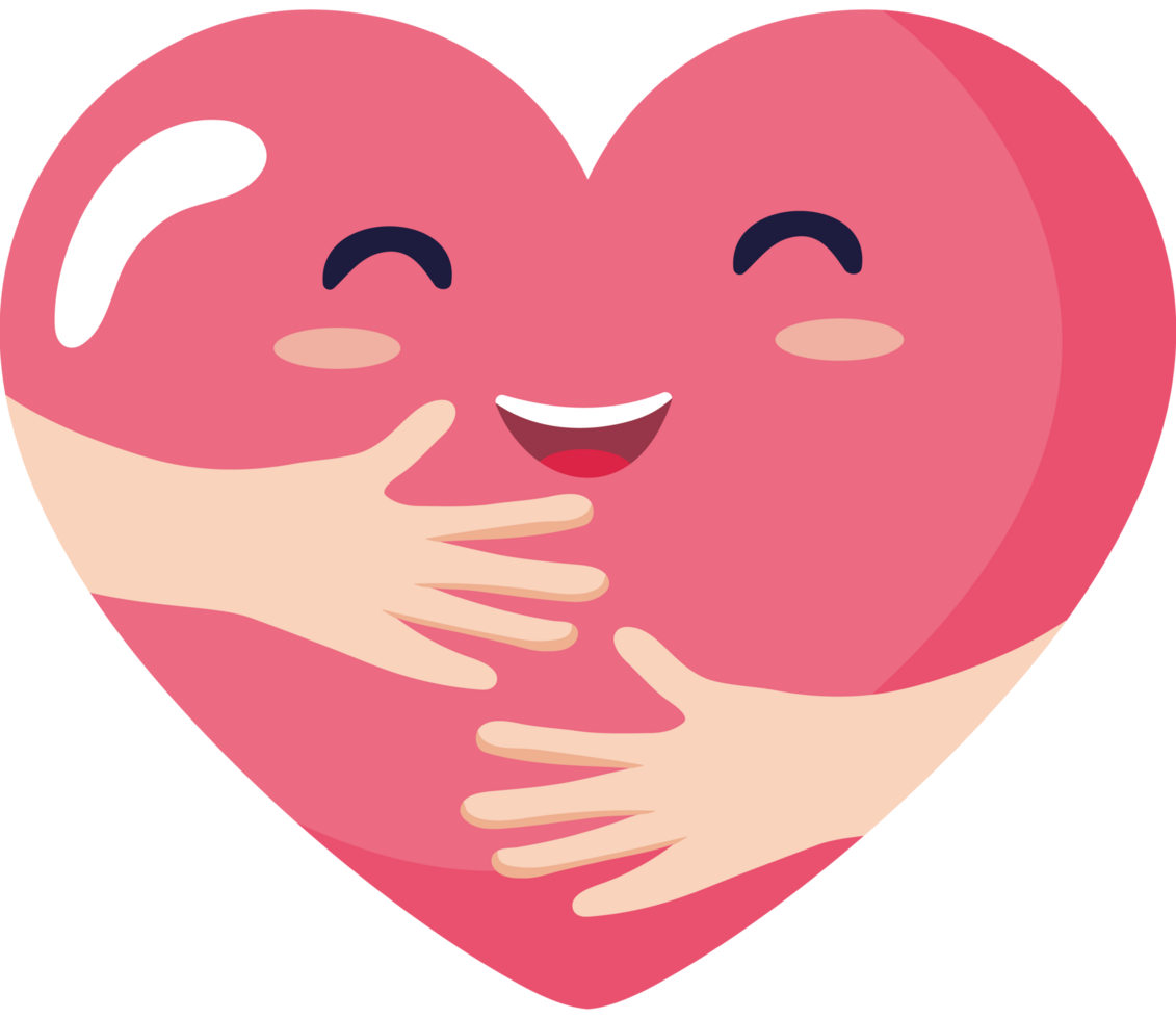 A heart with two people hugging it icon isolated png