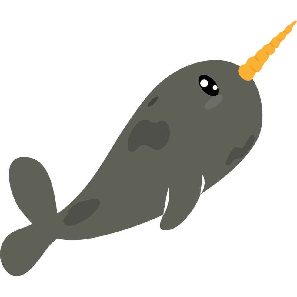A narwhal icon isolated png