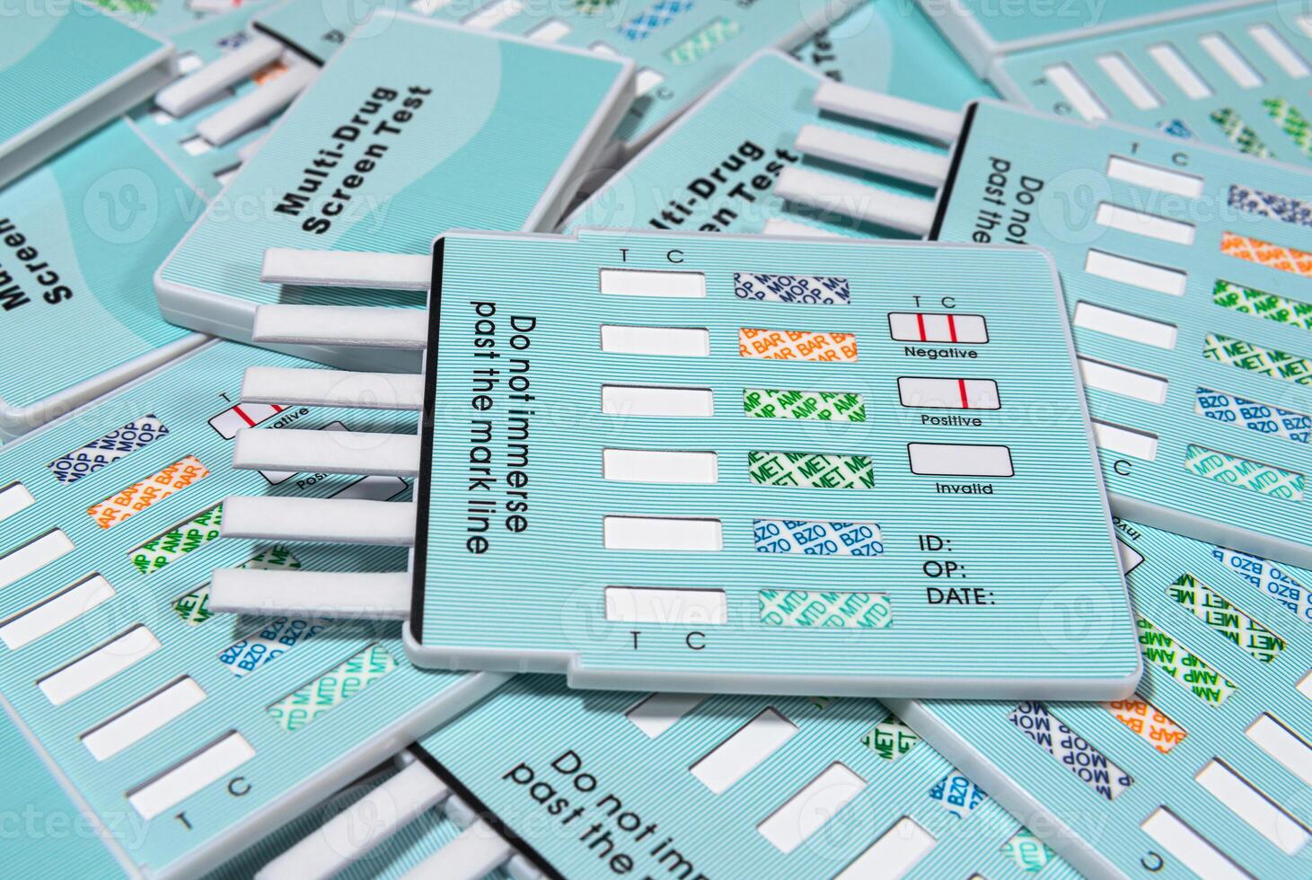 Multi drug screen-test panels close up photo