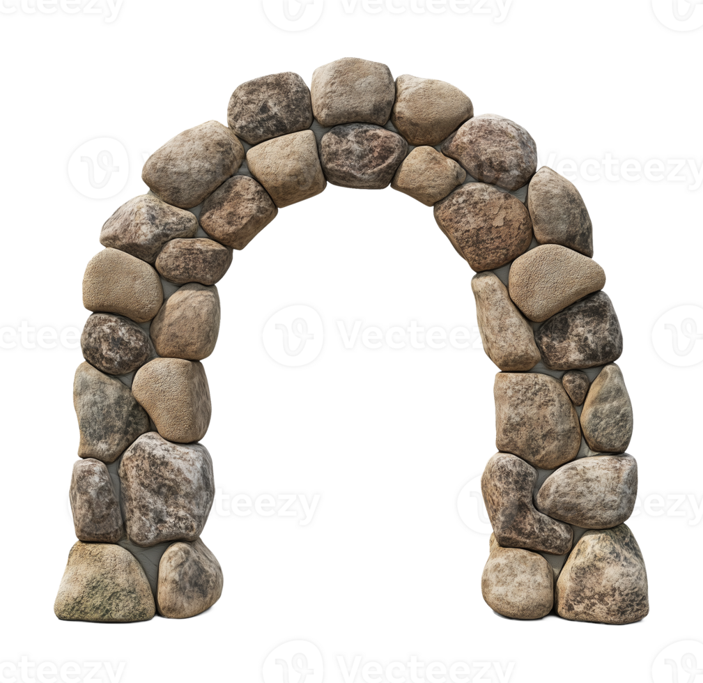 Natural Stone Arch Isolated on Transparent Background png
