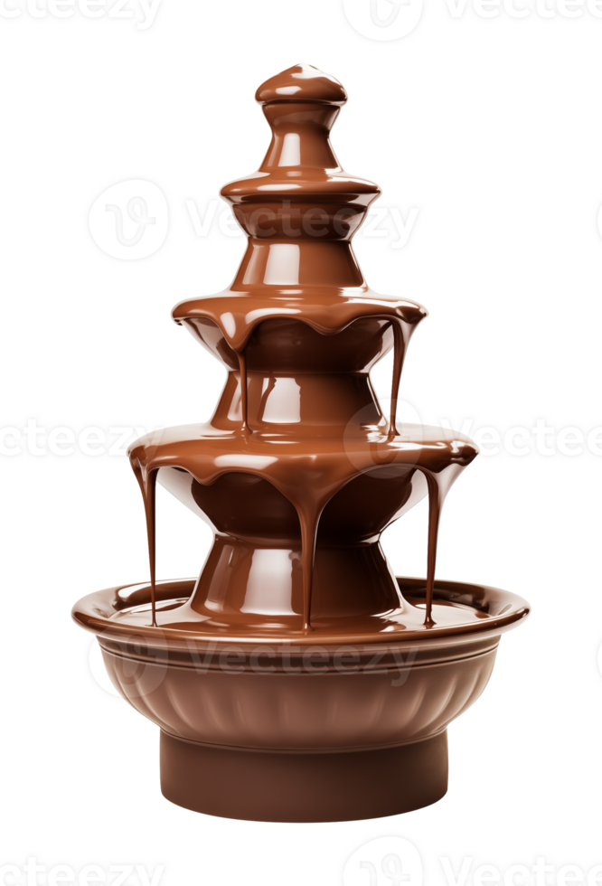 Chocolate Fountain Isolated on Transparent Background png