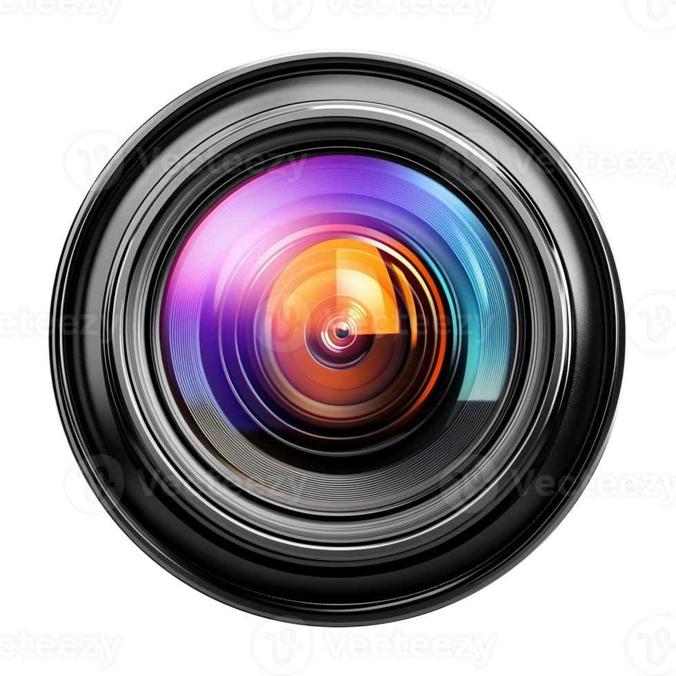 Camera Lens Isolated on Transparent Background png