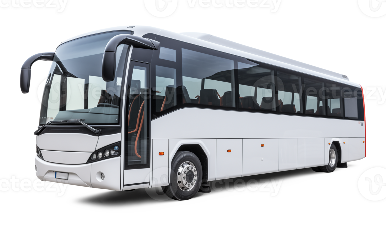 Modern Bus Service Isolated on Transparent Background png