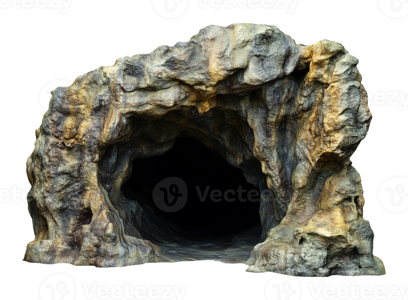 Deep Cave Isolated on Transparent Background png